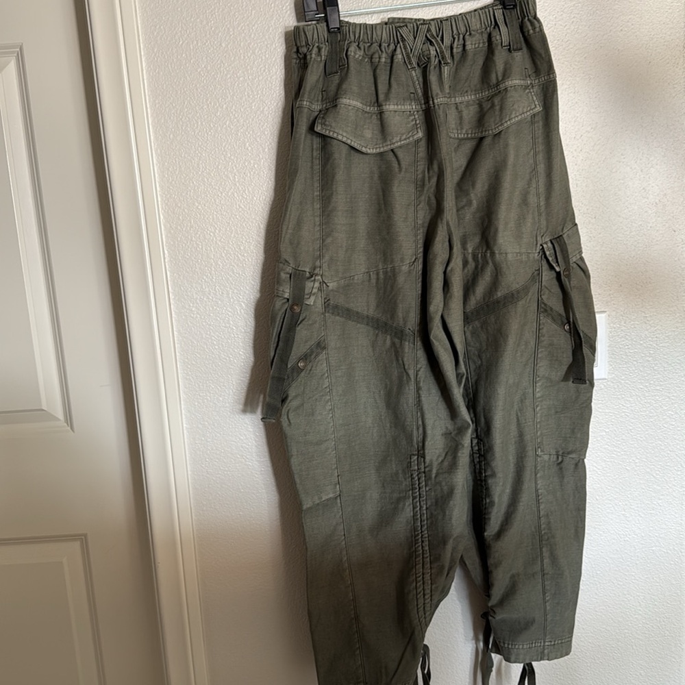 Free People Sage Green Utility Pants - Picture 2 of 8
